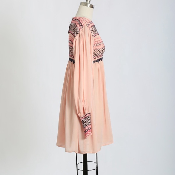 Free People Late Night Picnic Smock Dress Sz. S NWT - Picture 6 of 9